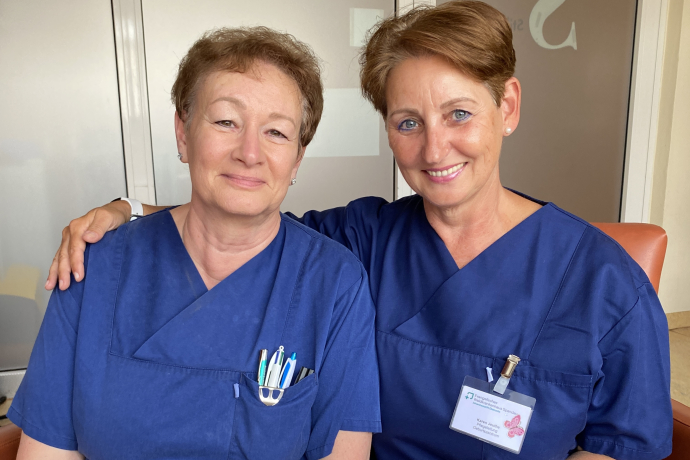 Teamomat: Porträt Karen Jeuthe und Renate Huber